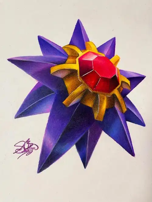 宝可梦手绘宝石海星