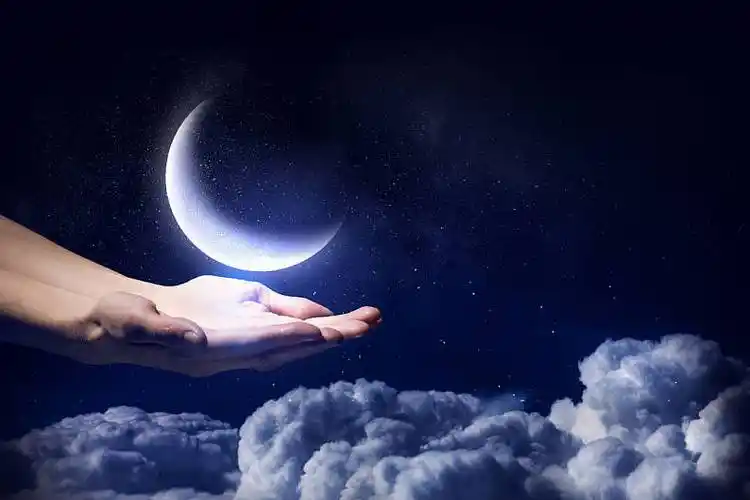 月亮,拿着,混合,握着,星球,手掌_高清图片_全景视觉