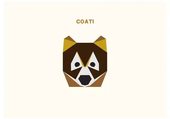 几何形动物超简洁形象