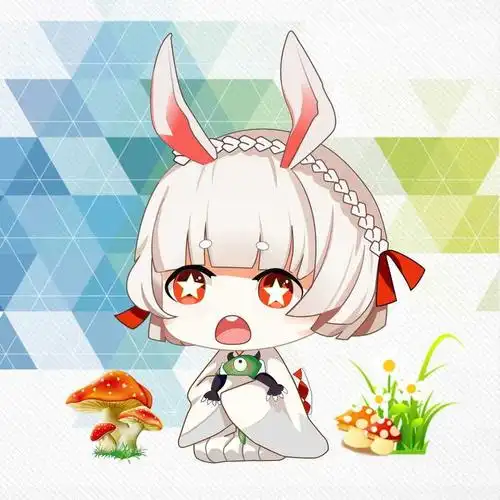 可爱兔耳朵女孩