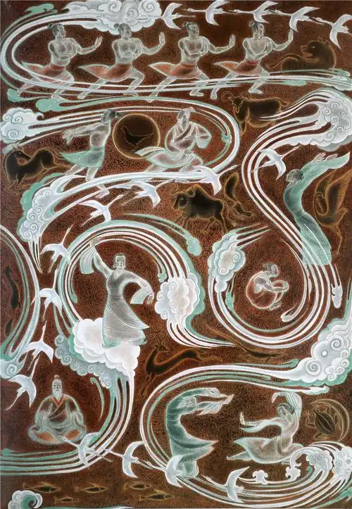 悦图丨郑小娟壁画作品《和谐》