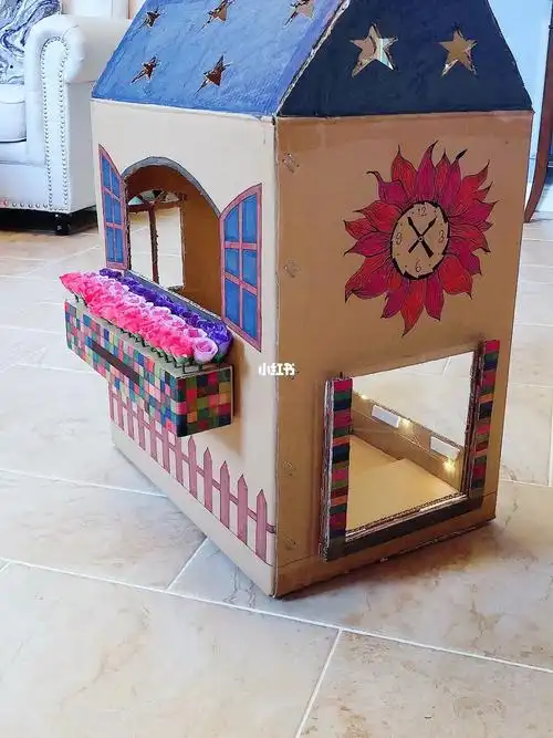 废纸箱 纯手工鸡窝 芦丁鸡鸡舍