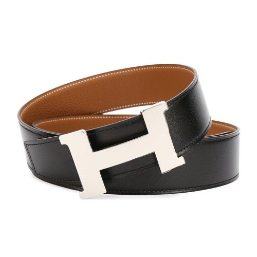 【礼盒装】hermes/爱马仕 男士 双面皮质h扣38毫米腰带