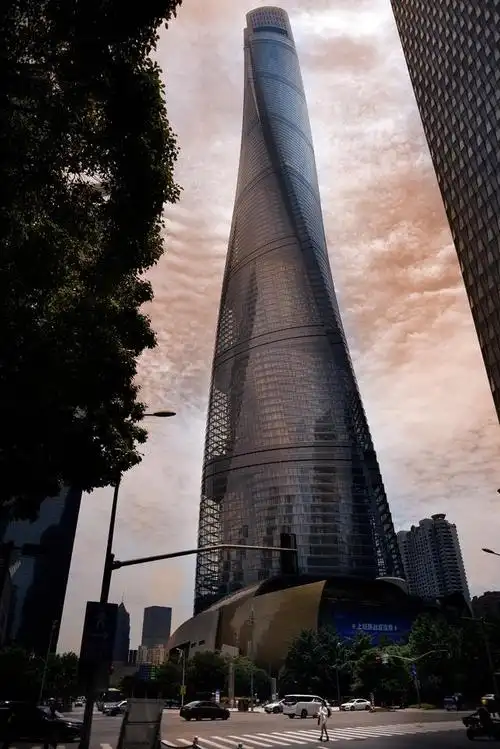 建筑摄影高楼在云端