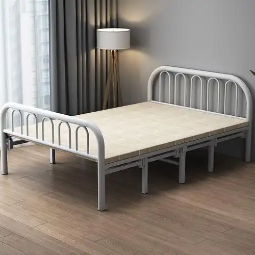 折叠床单人家用1.2米出租屋午休床结实耐用1.5双人午睡小床简易床