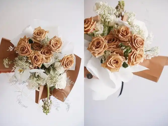 焦糖系高级感花束