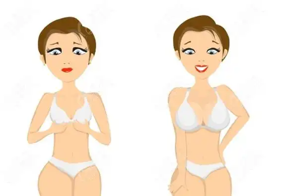 自体脂肪丰胸前后对比照片