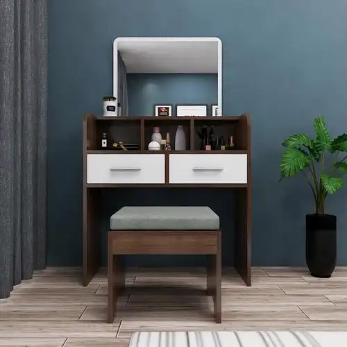 定制梳妆台卧室现代简约小户户型化妆台经济型简易化妆梳妆台