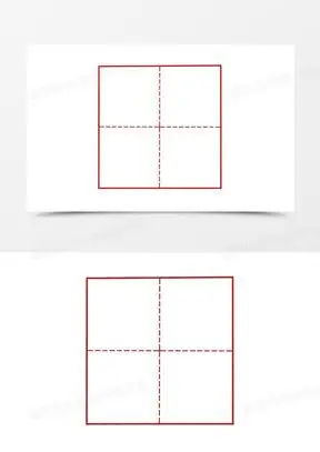 手绘田字格格子边框素材