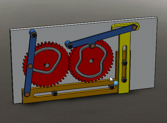 巧妙的齿轮连杆机构