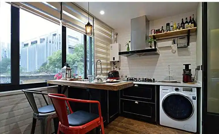 阳台厨房装修效果图