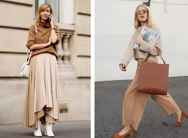 2020的秋天流行"奶茶色"搭配,看着就高级,穿着还不挑人
