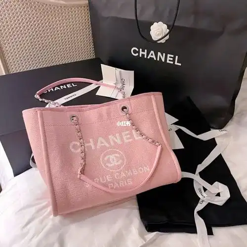 香奈儿chanel2022桃粉色沙滩包get77
