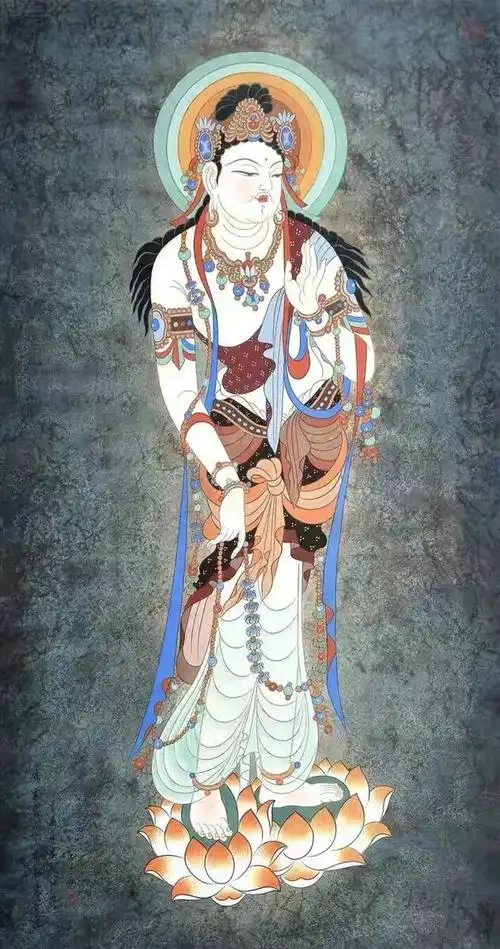 敦煌壁画观世音菩萨造像