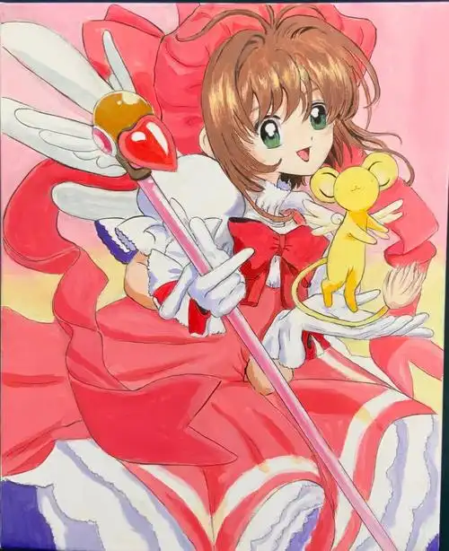 百变小樱  #丙烯画  #木之本樱  #动漫人物