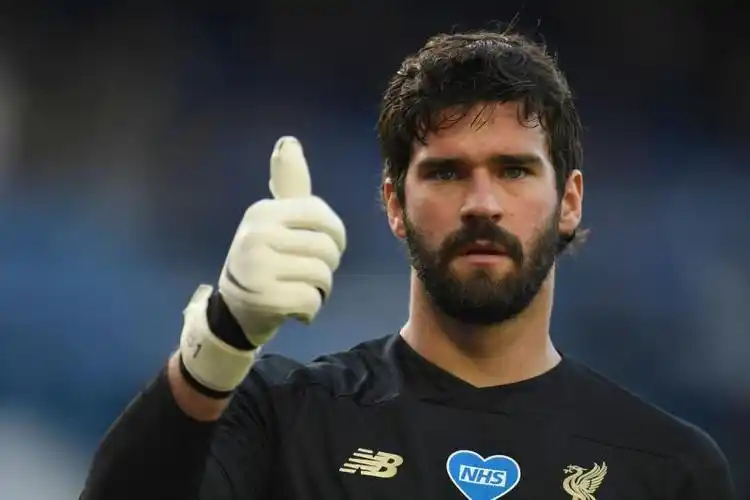 门将阿利森的出色表现,助利物浦收获一场和局.(法新社)