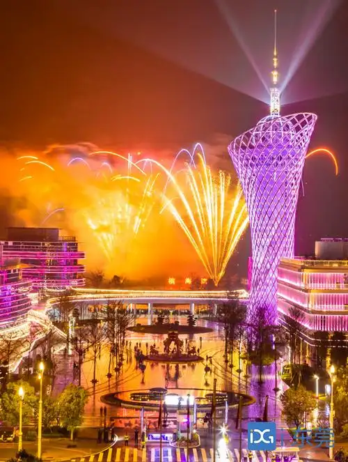 今晚,滨海湾青创广场夜空璀璨