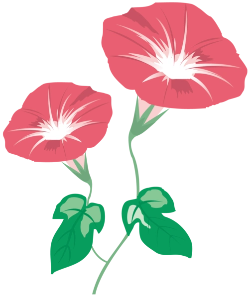 手绘鲜花喇叭花【免抠元素ai】-90设计网