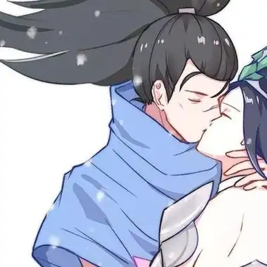 情头动漫亲嘴头像图片