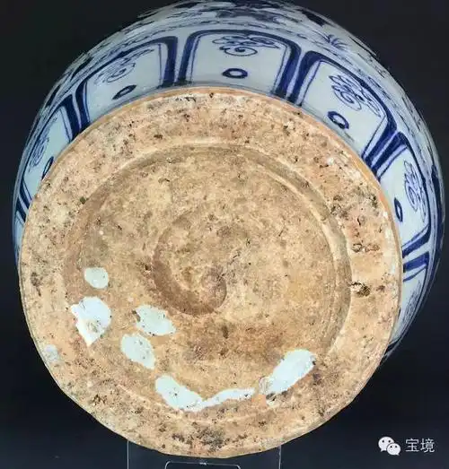 元青花老化痕迹的一大特征网状纹