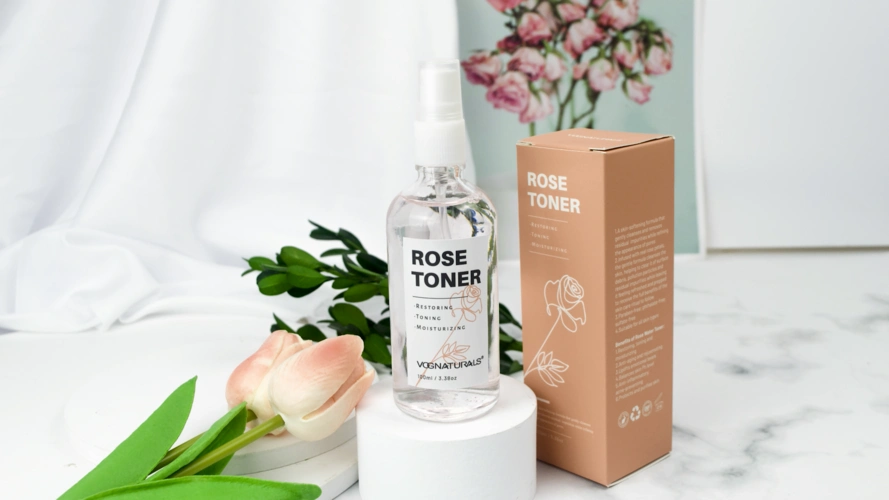 private label rose toner skin care moisturizer cleansing