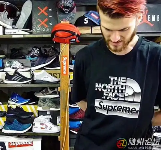 supreme x tnf 北面联名夏季百搭t恤低价转让