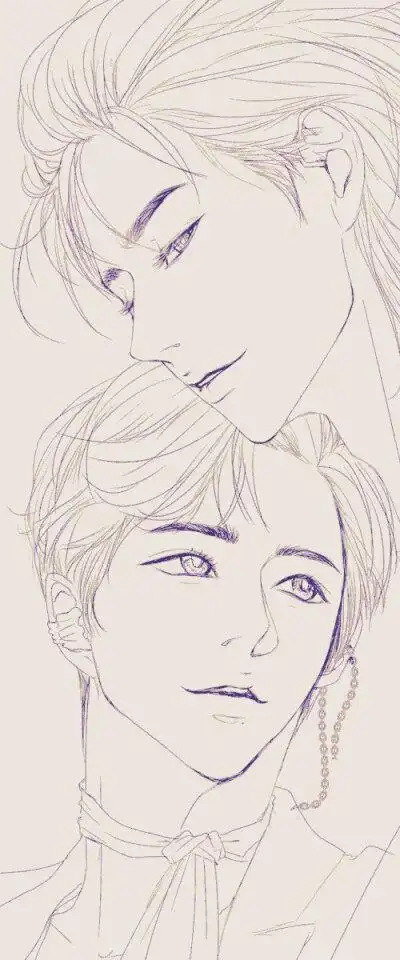 肖战博君一笑手绘饭绘漫画