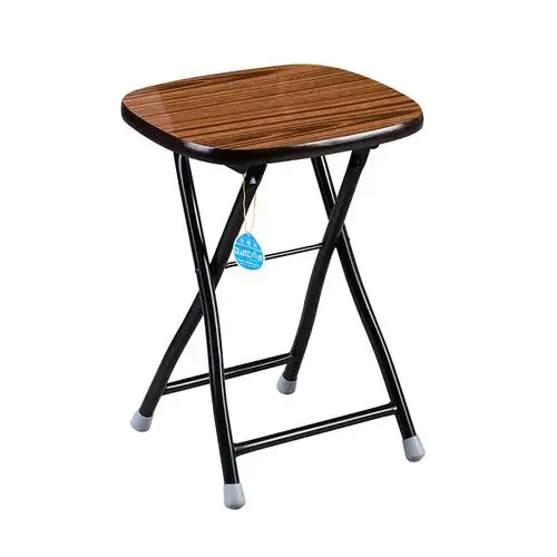 折叠天坛金属简易凳子方凳子家具成人家用可折叠折叠凳