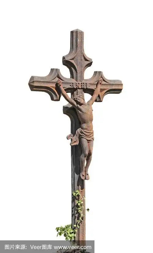 基督的十字架和耶稣被钉在十字架上