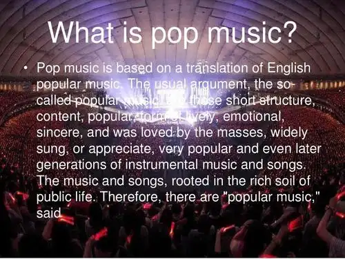 pop musicppt