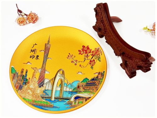 古作岭南文化精品广州特色广州塔五羊摆件