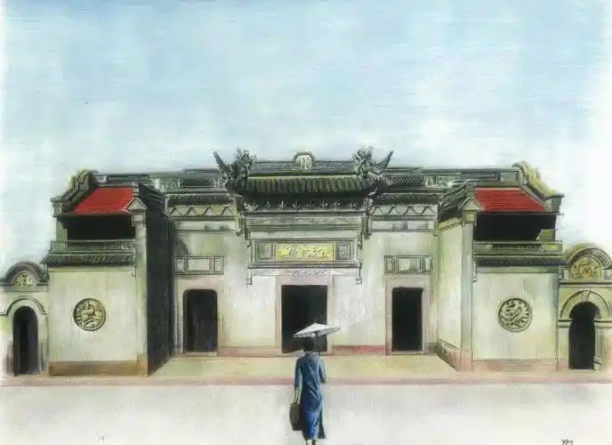 于是,天一阁,鼓楼,南塘老街,天封塔……宁波的标志性景观都成了他笔下