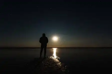 月光下的草图片