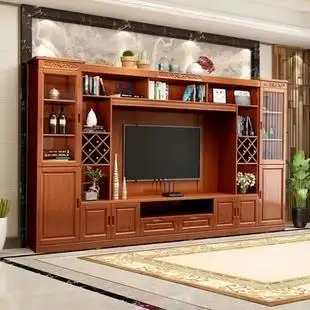 电视柜酒柜组合背景墙大客厅