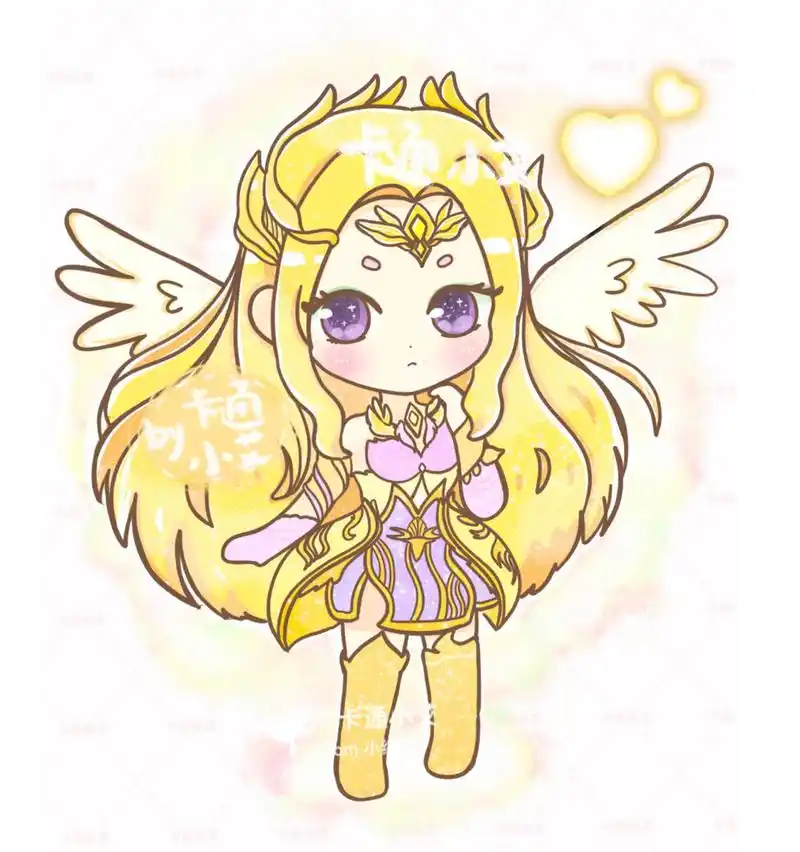 斗罗大陆 千仞雪 q版简笔画 线稿分解图 萌萌千仞雪 斗罗大陆人物q版