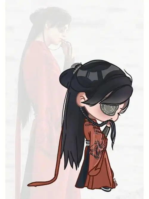 天官赐福  #花城  #张凌赫  #绘画  #头像  #q版