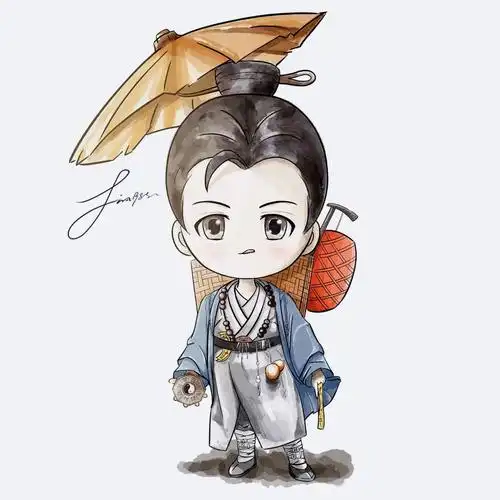 原创  #头像  #q版  #q版头像 #道士  #道长  原创作者#没矿工人