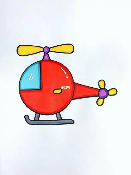 直升飞机简笔画