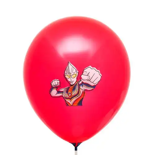 奥特曼迪迦儿童卡通气球加厚防爆微商吸粉引流气球