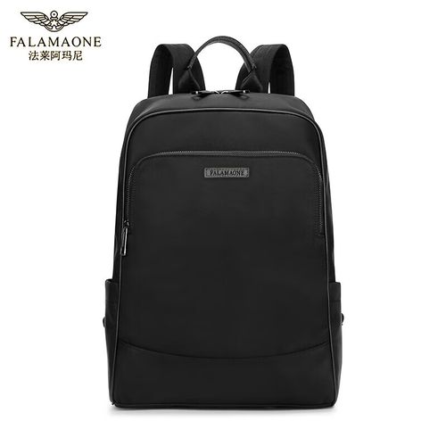 法莱阿玛尼(falamaone)双肩包男大容量16英寸电脑包多功能休闲旅行