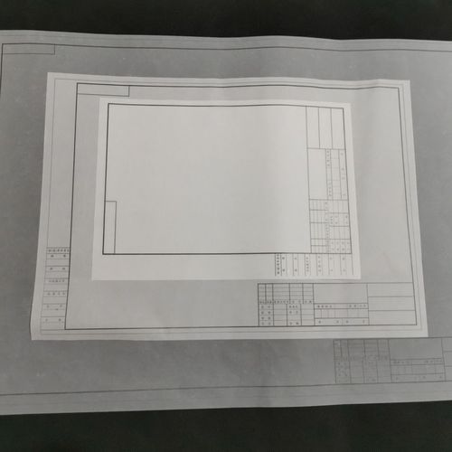 a2a3a4有印框硫酸纸 2号3号带图框描图纸 建筑工程设计绘图纸