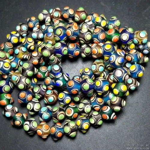 精品蜻蜓眼老琉璃108颗