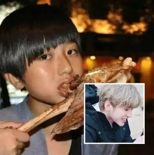 蔡徐坤童年照曝光皮肤黝黑锅盖头差别堪比长开式整容