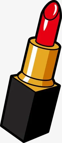 矢量红色口红
