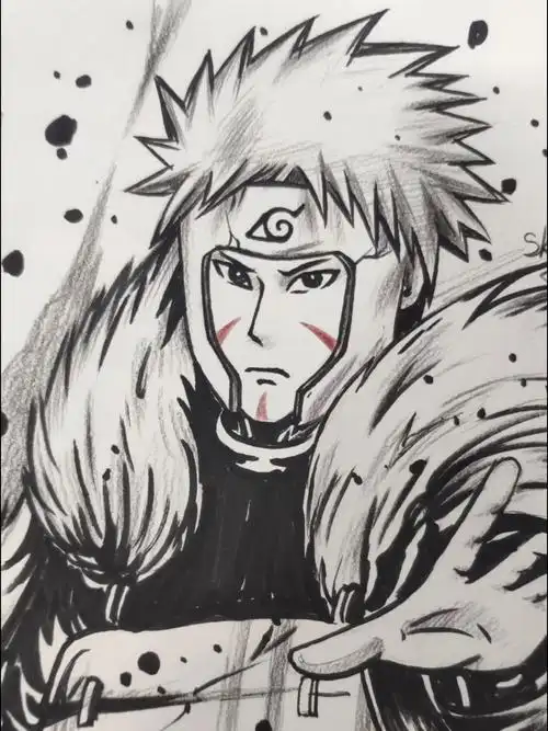 火影忍者#教你手绘二代火影人物千手扉间.