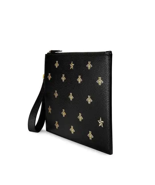 gucci 古驰男包 gucci手包男士蜜蜂星星图案牛皮495066 j2kt 8474