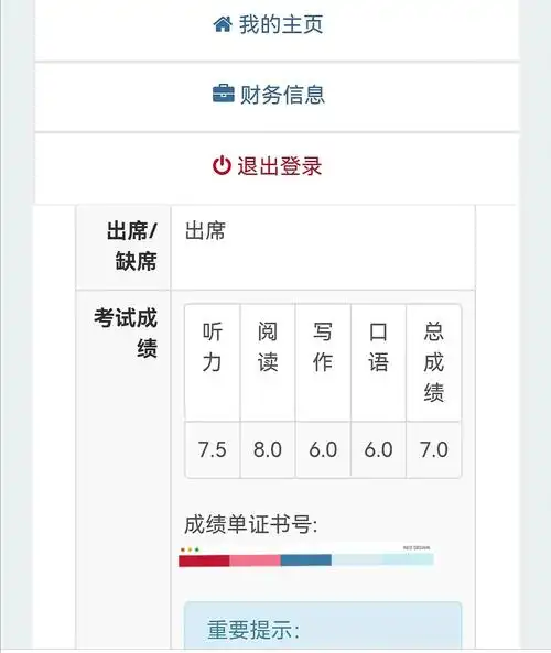 雅思成绩例行检查后续