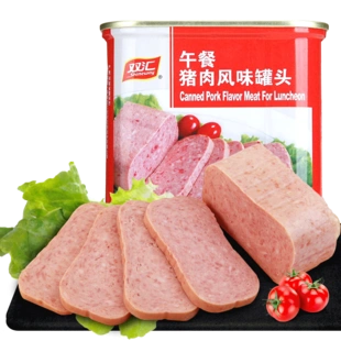 【天猫超市】双汇午餐猪肉风味罐头340g早餐面包手抓饼火锅必备