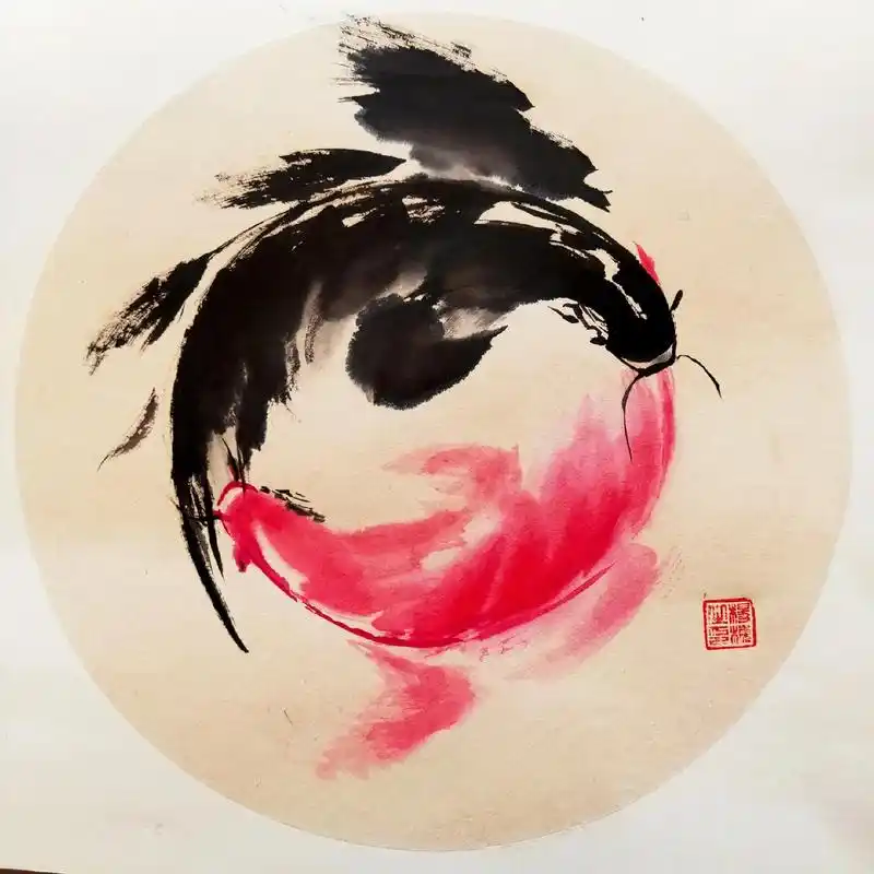 太极鱼,取意太极八卦图,顺时针旋转,代表你顺我顺大家顺,日顺 - 抖音