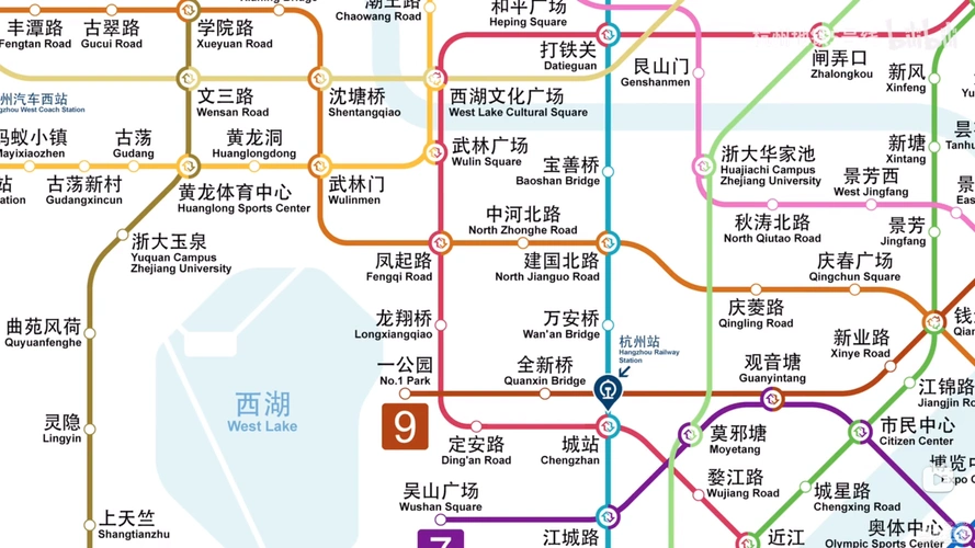 最新最火的杭州地铁2035地铁规划图高清版